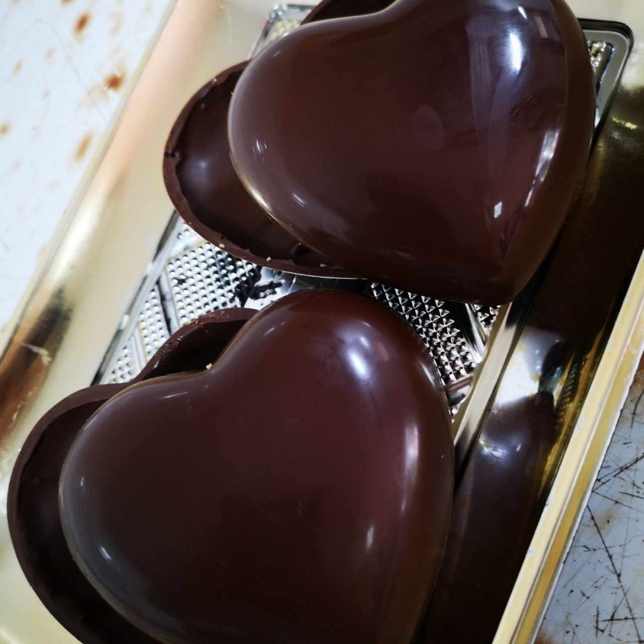Corazones 💕 de Chocolate 😍