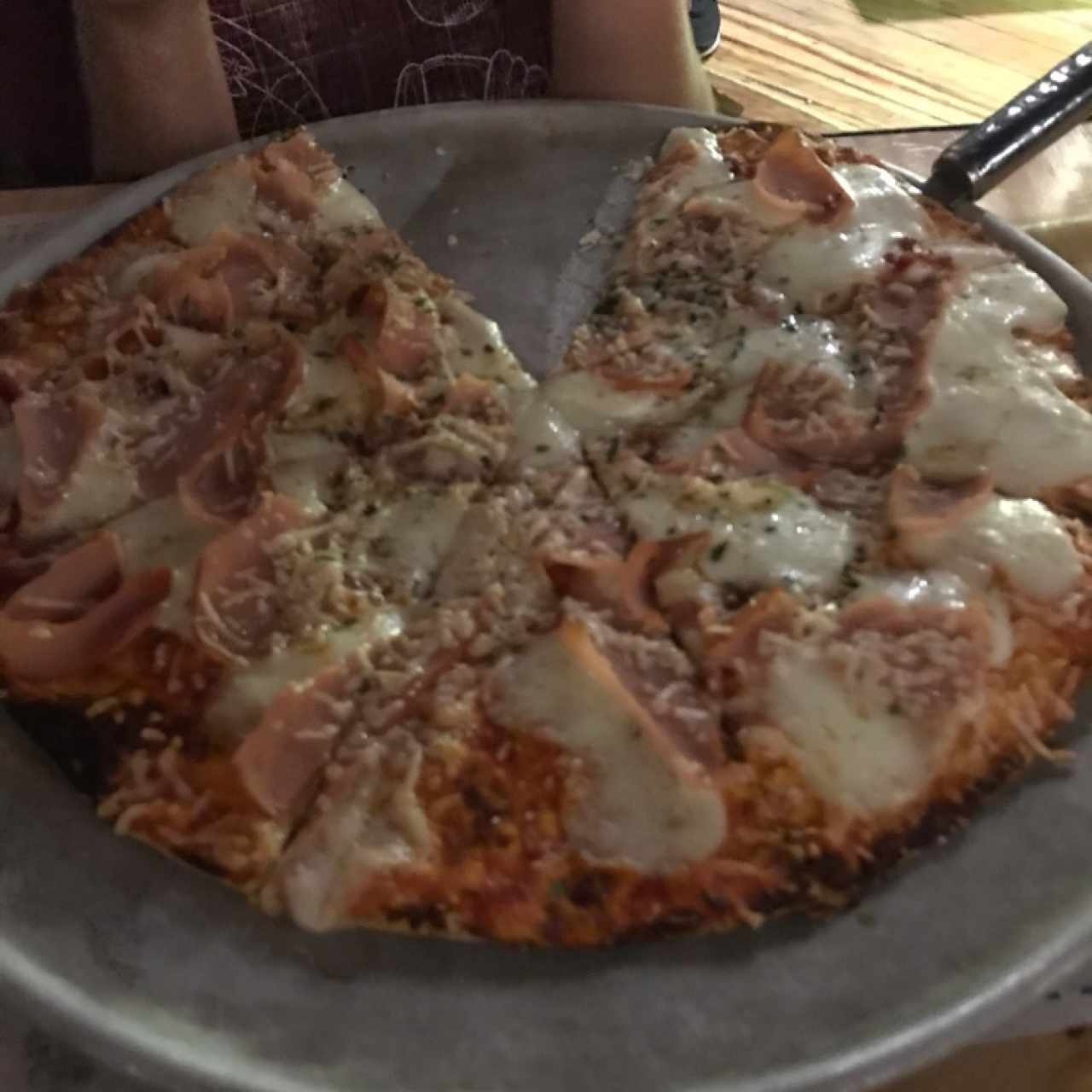 pizza de jamkn y queso