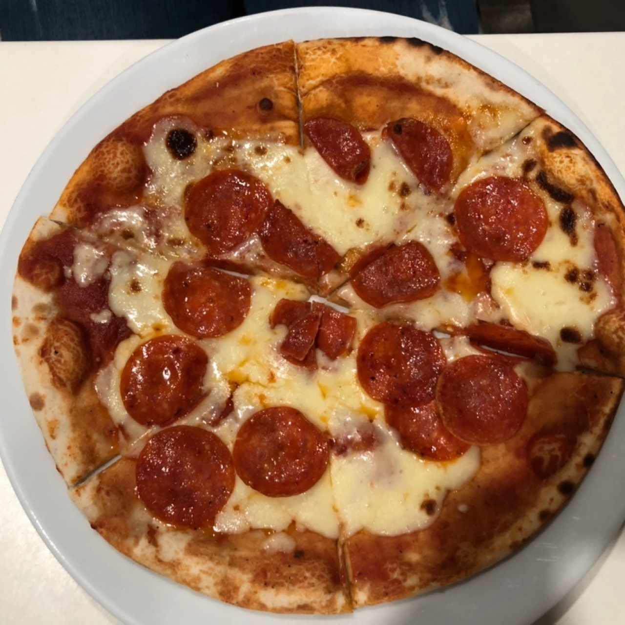 pizza de peperoni y queso