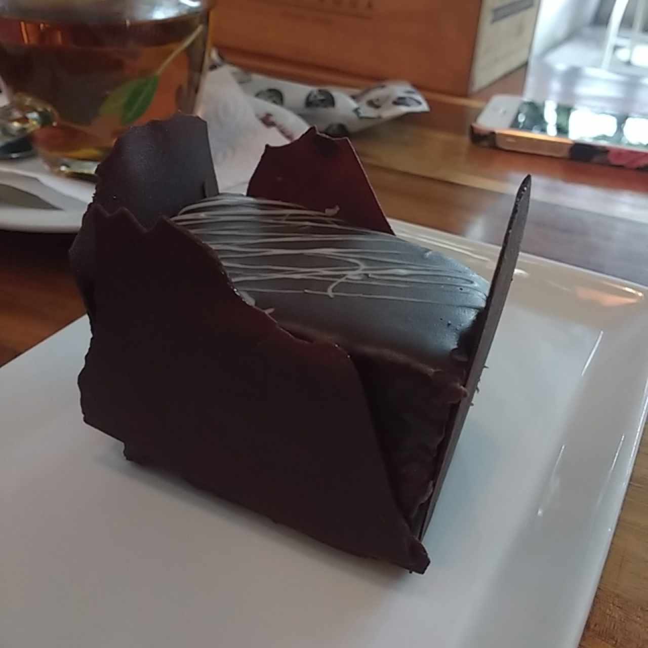 torta de chocolate y arequipe