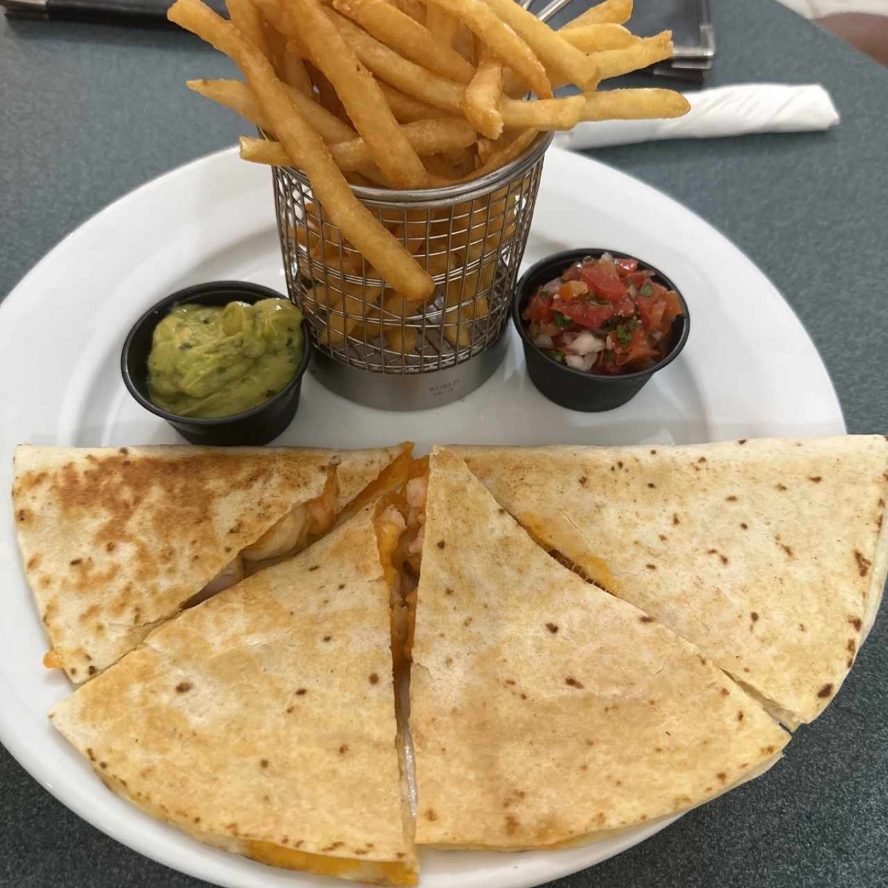 Quesadillas de camarón 