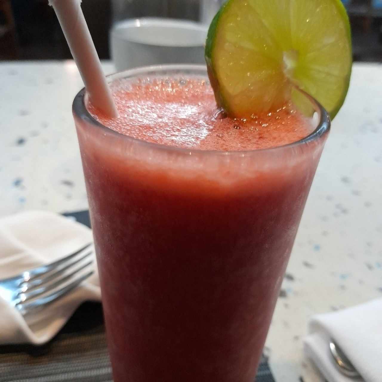 limonada con fresa