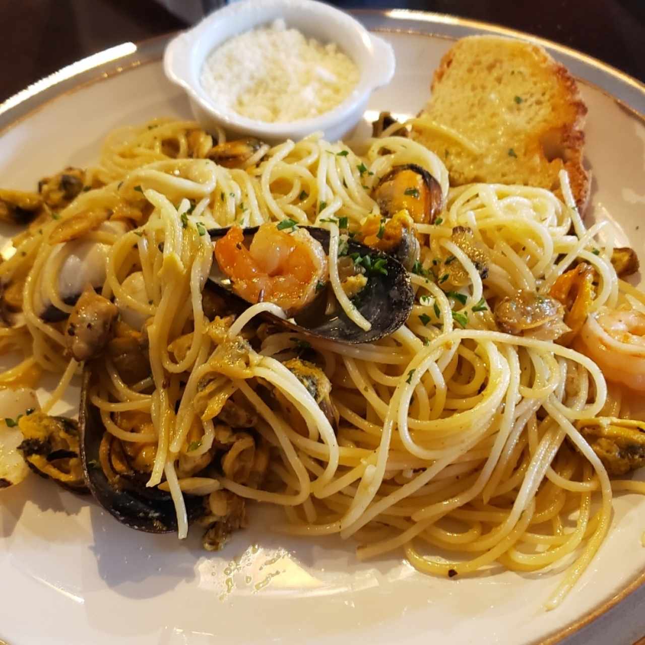 Spaguetti con mariscos