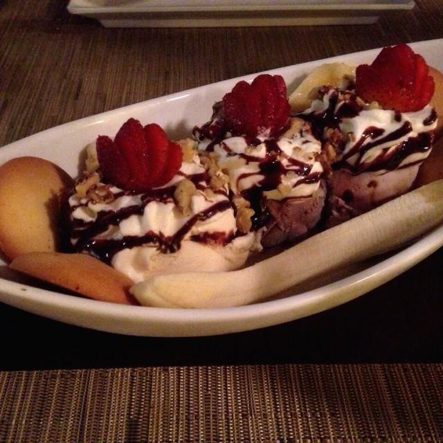 Banana Split en el lobby bar