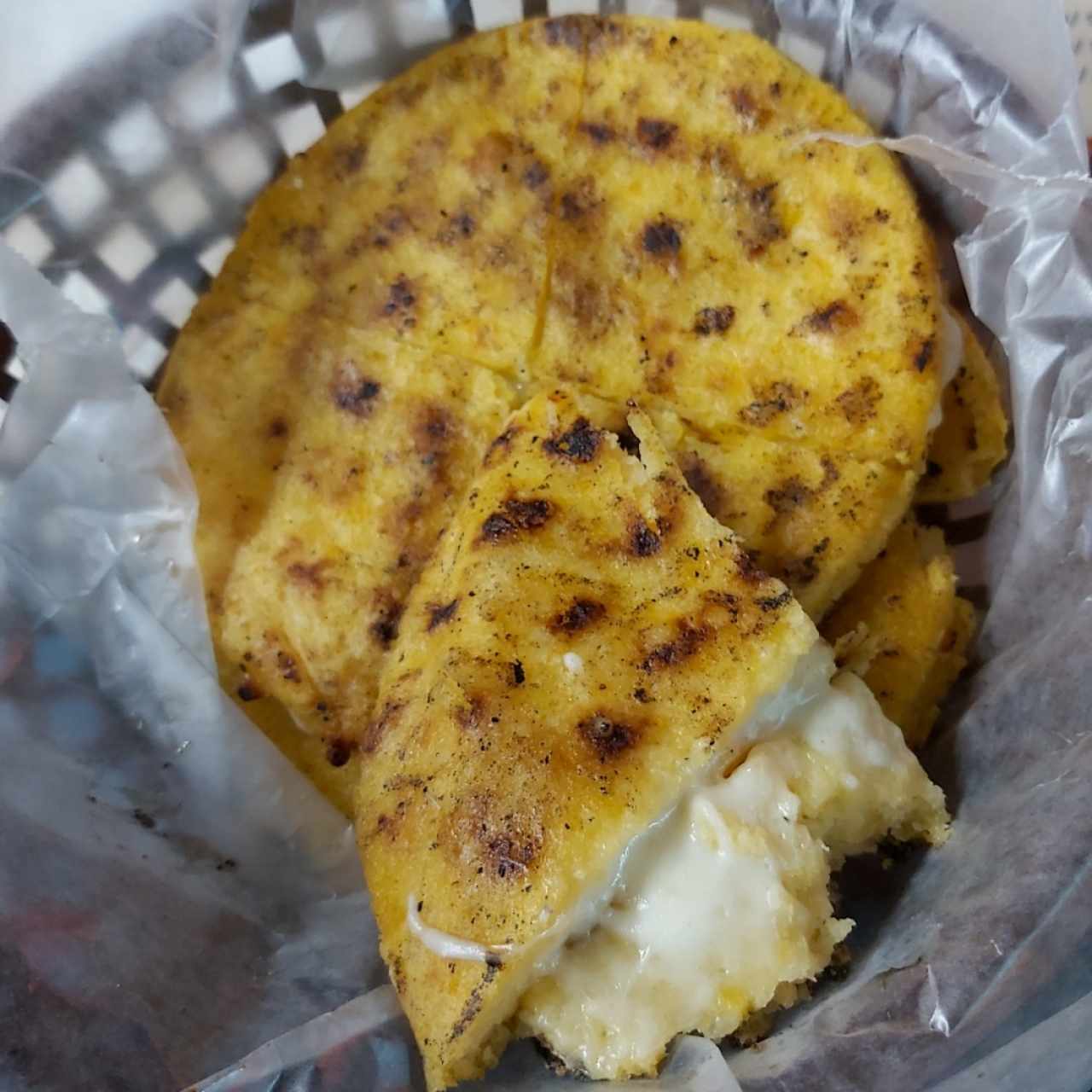 arepa de Maiz con queso