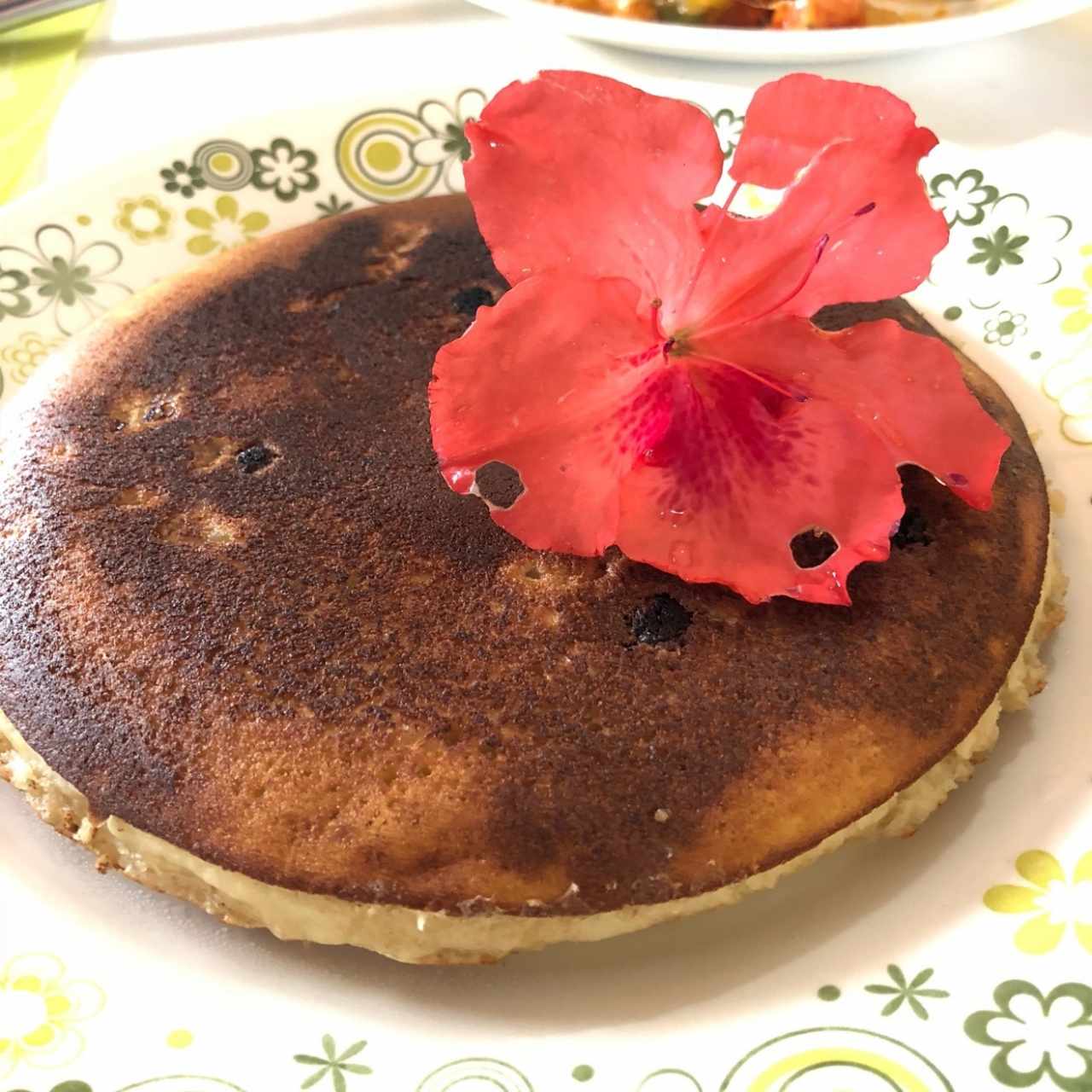 Pancake de Banano con chispas de chocolate🥞🍫