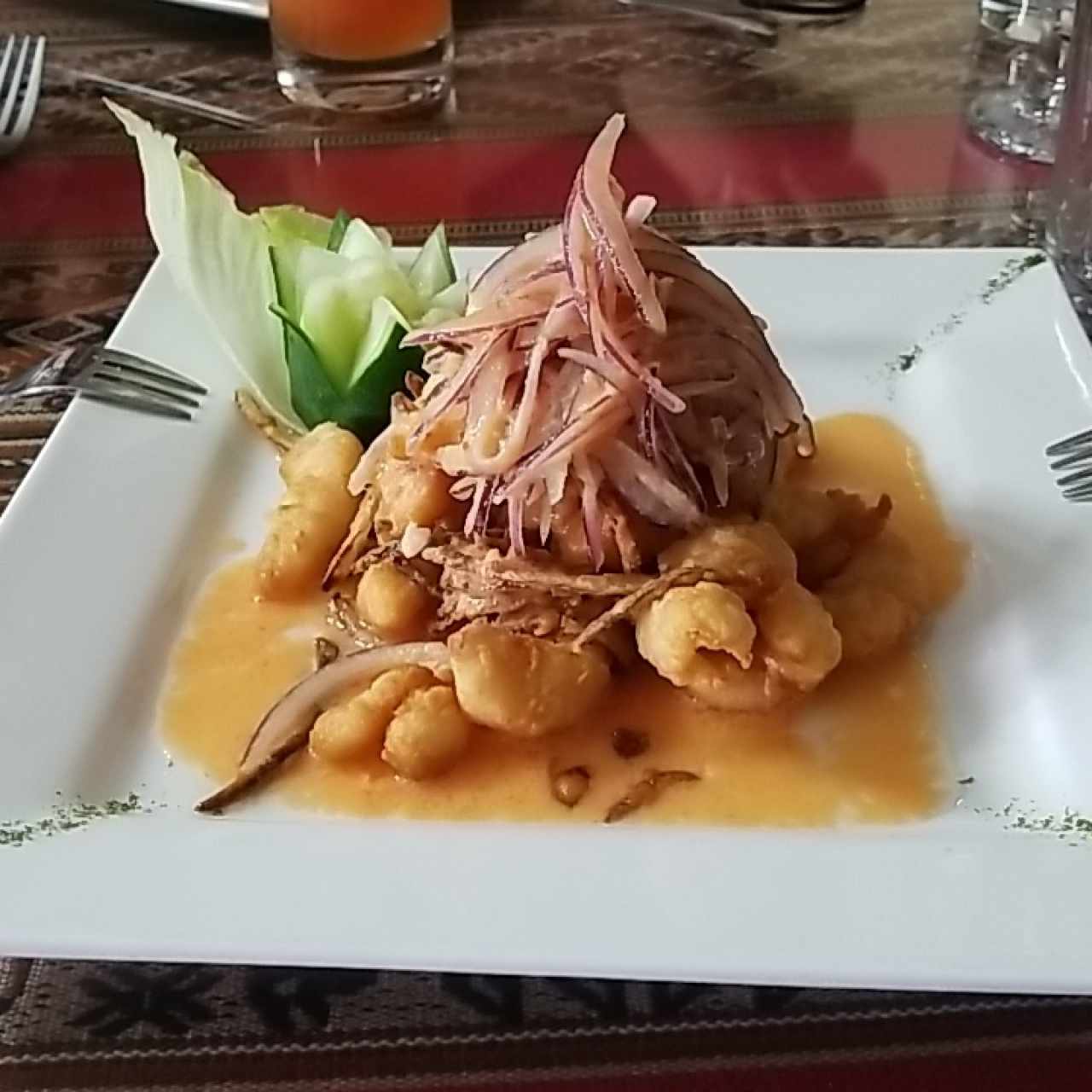 ceviche frito de corvina