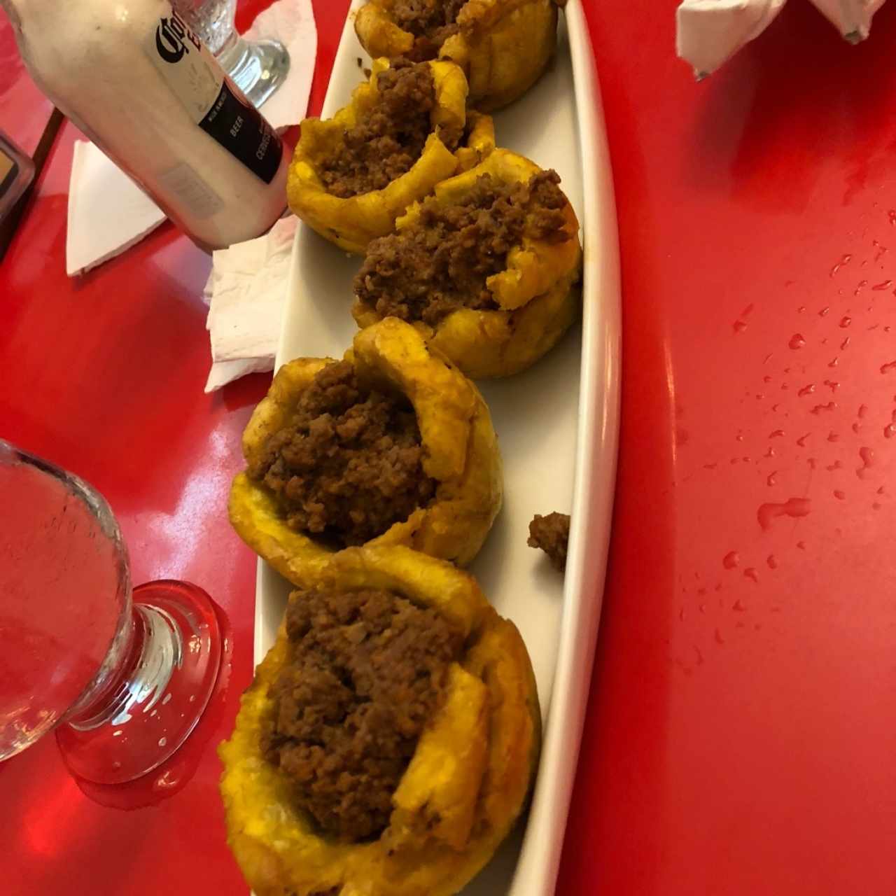 tostones de carne