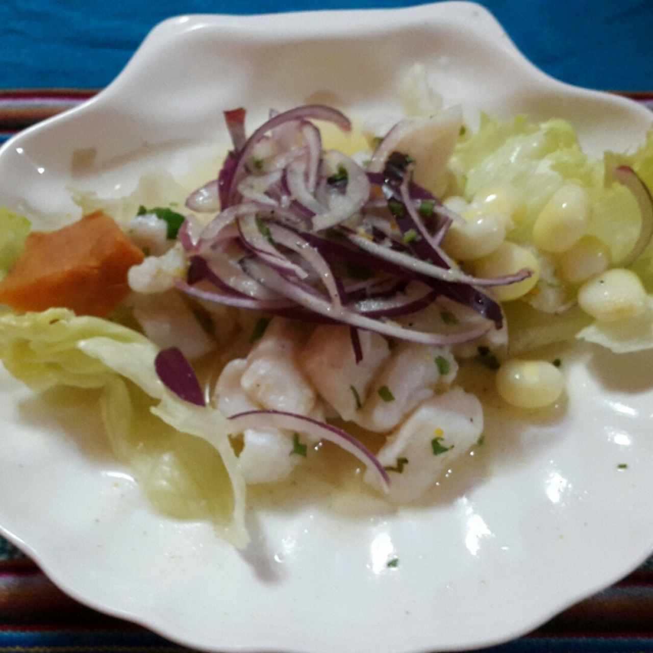 Ceviche de corvina