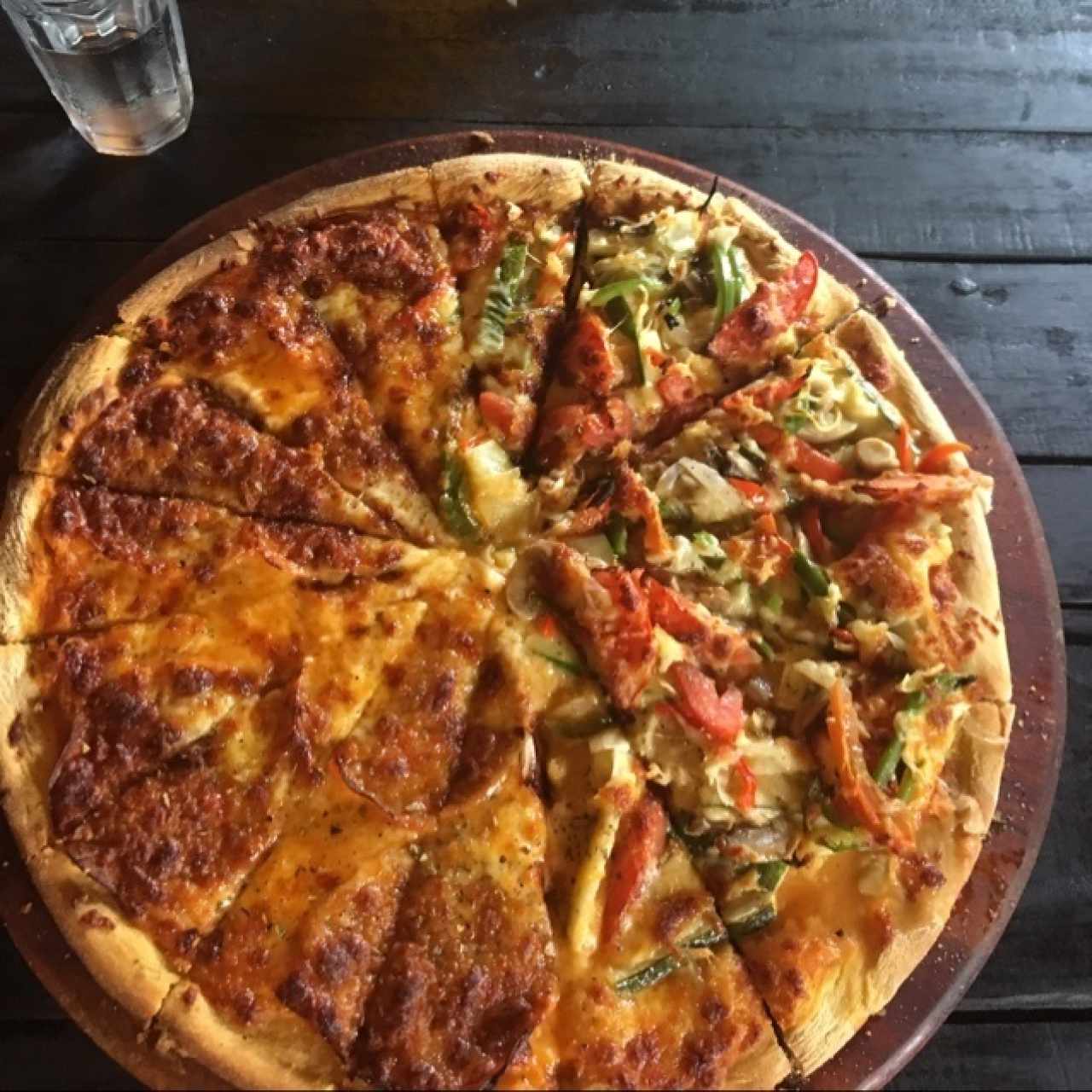 Pizza Familiar de Pepperoni/Vegetariana