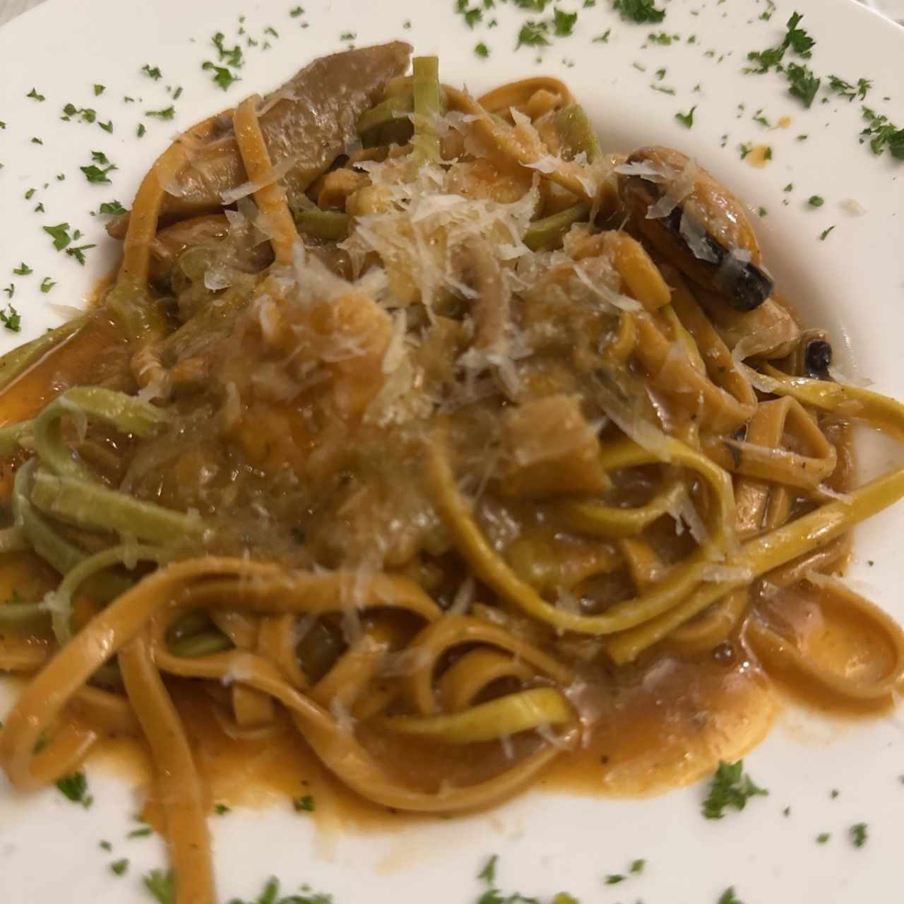 Linguine de mariscos 