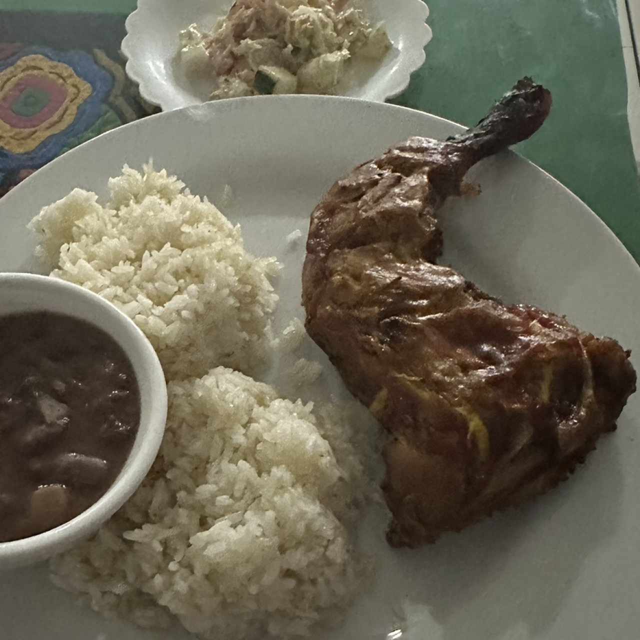 Pollo al horno con arroz 