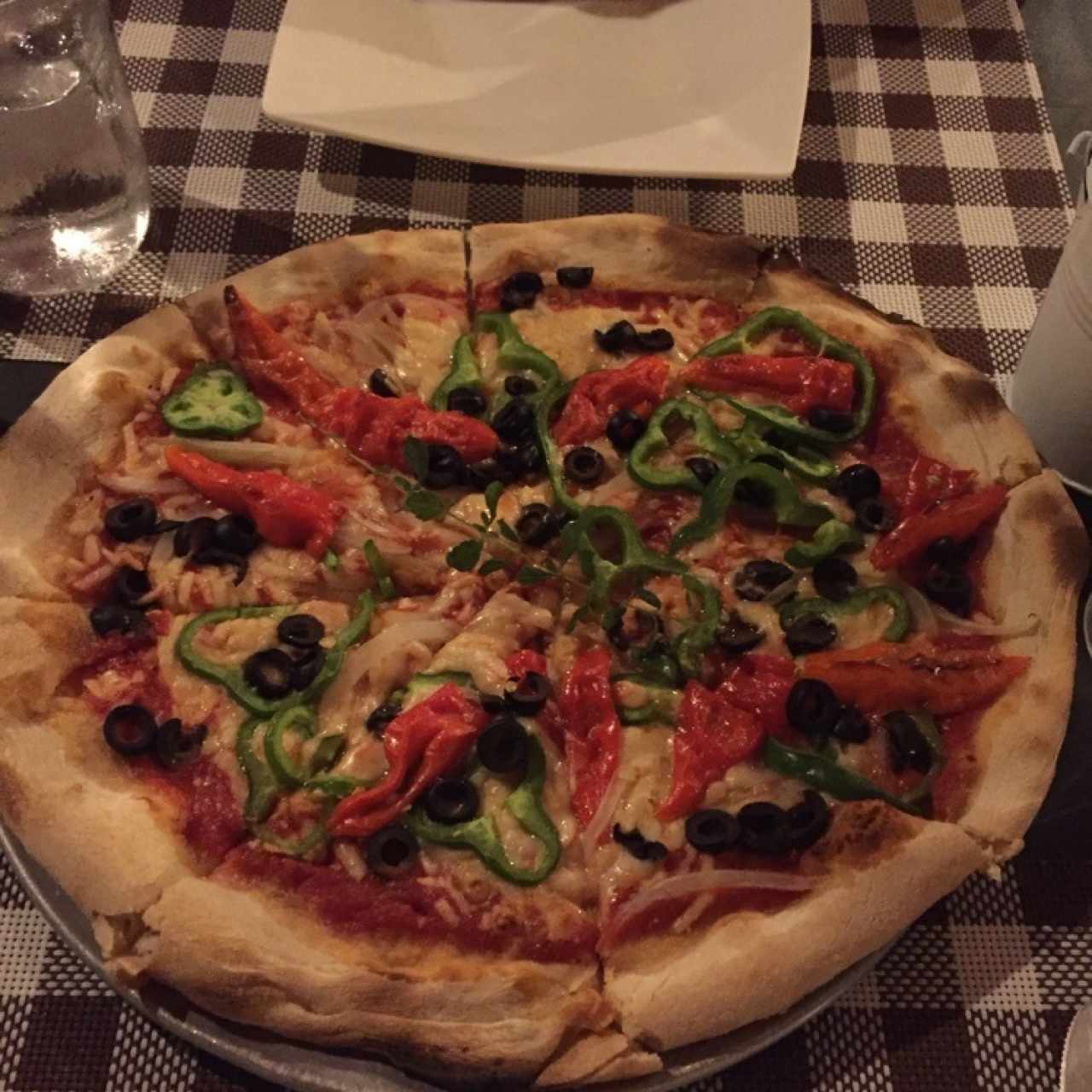 pizza vegetariana (con queso vegano)