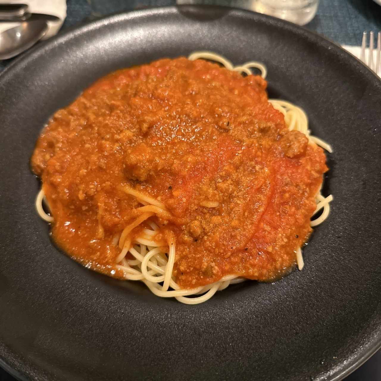 Espagueti a la bolognese 