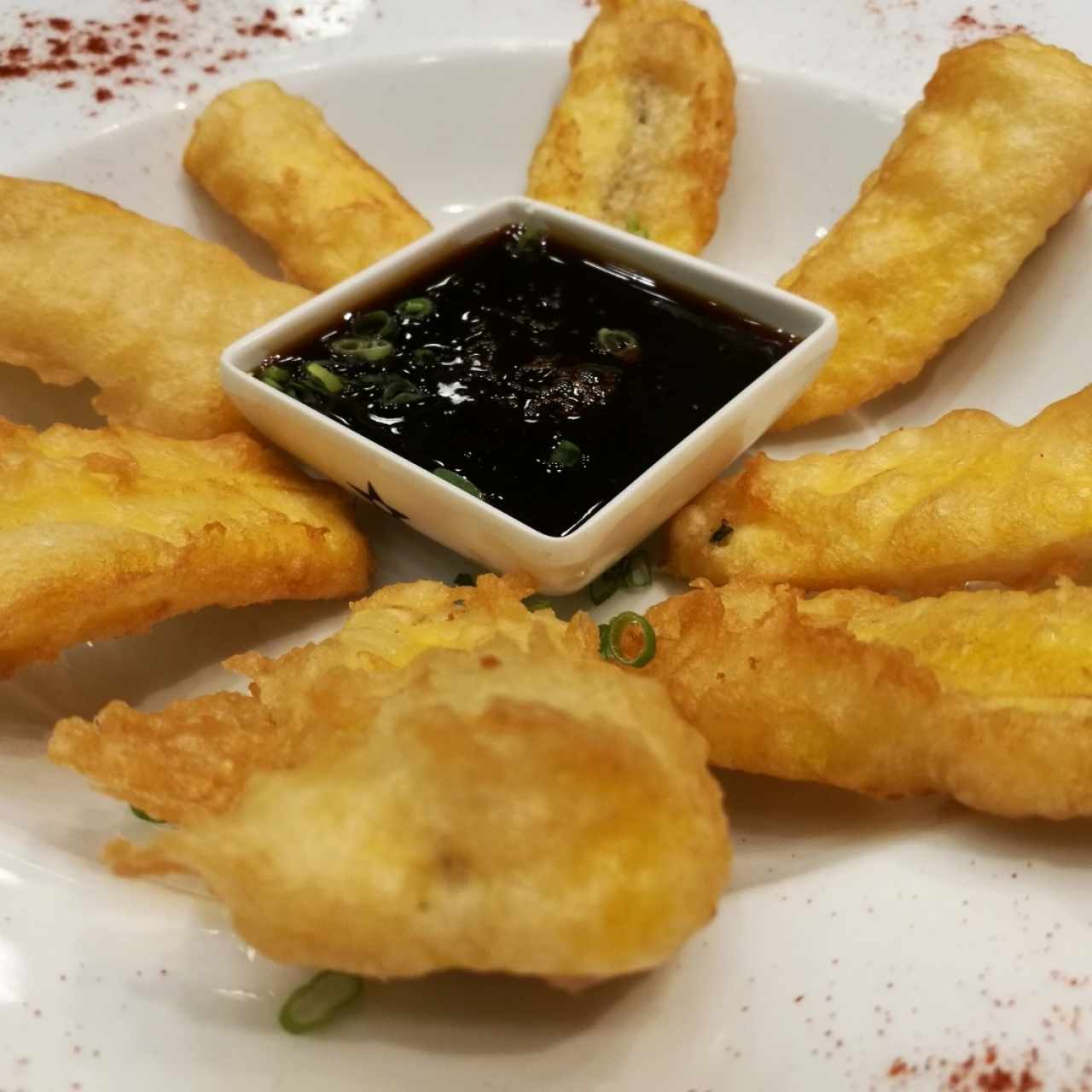 Tempura de plátano