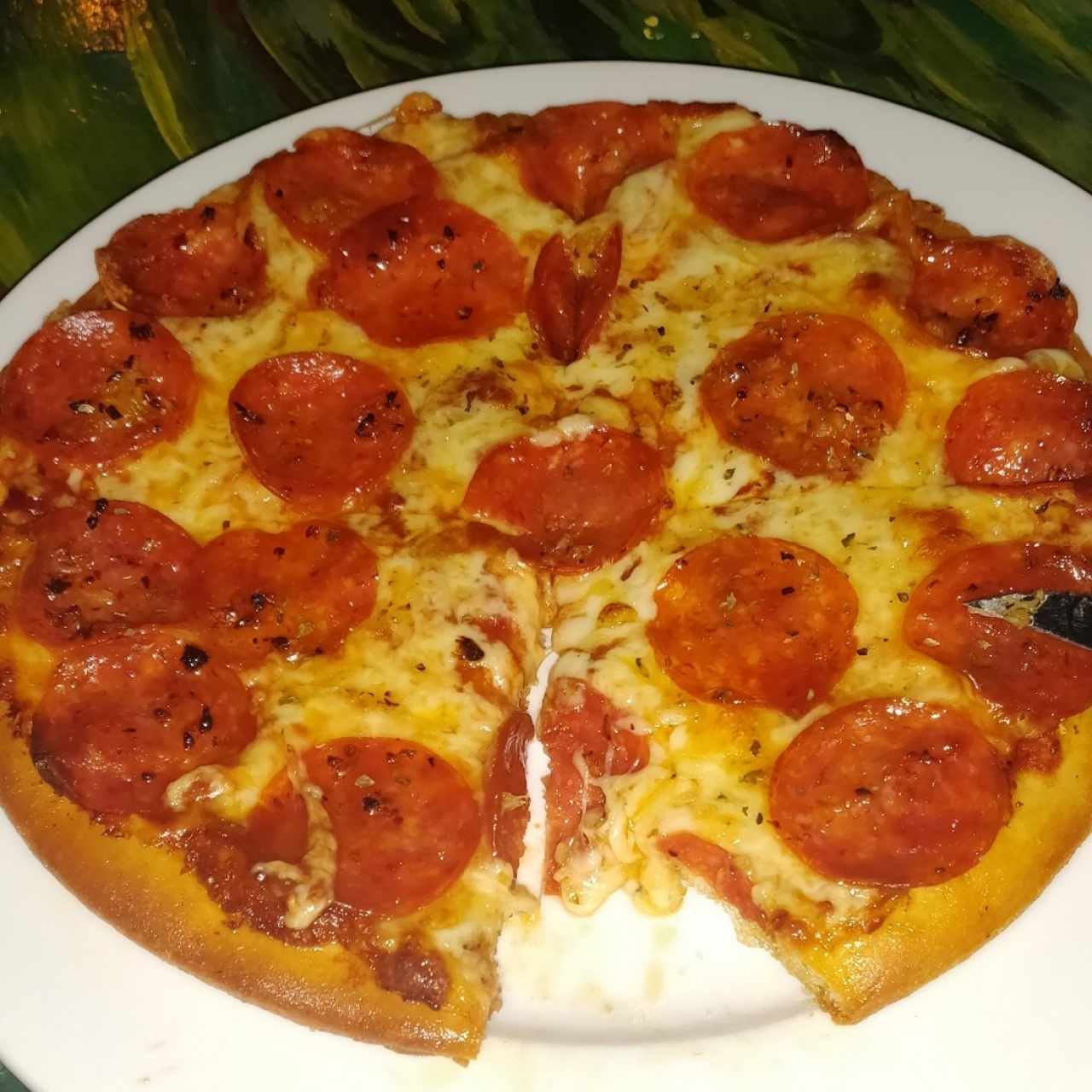 Pizza Pepperoni con Ajo