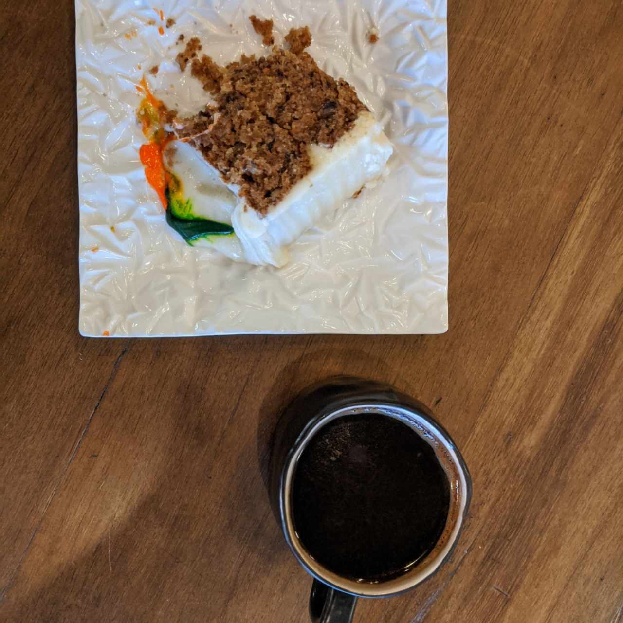 Carrot cake and Coffee