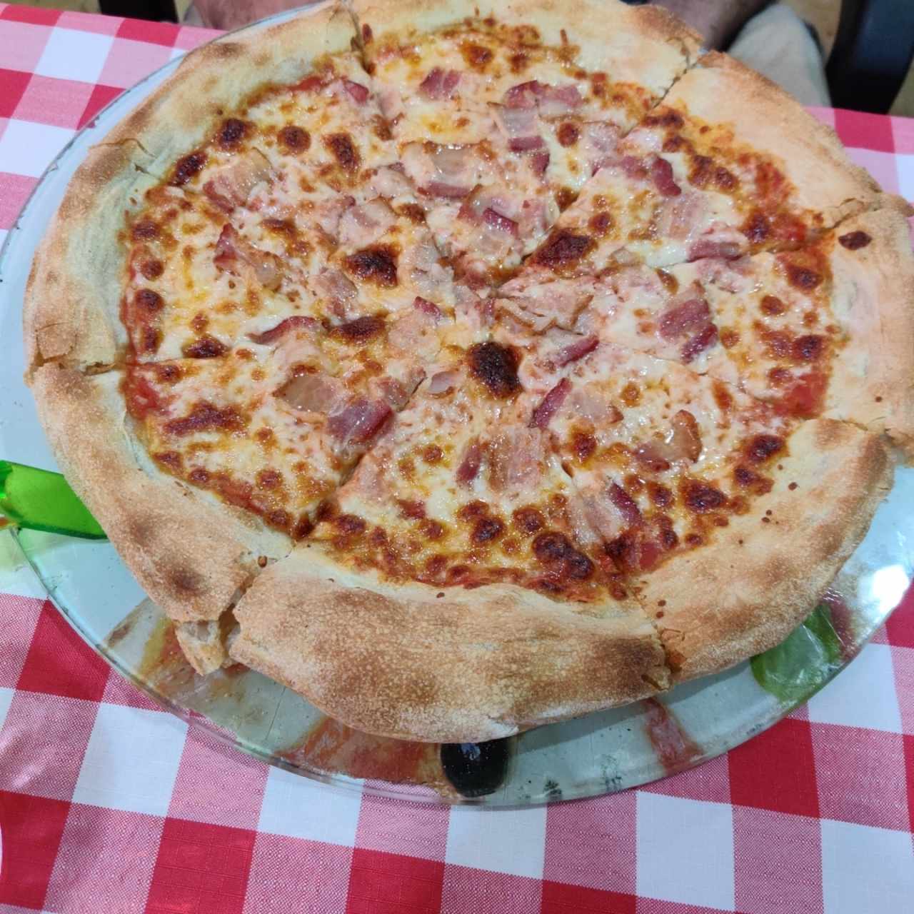 Pizza de tocino