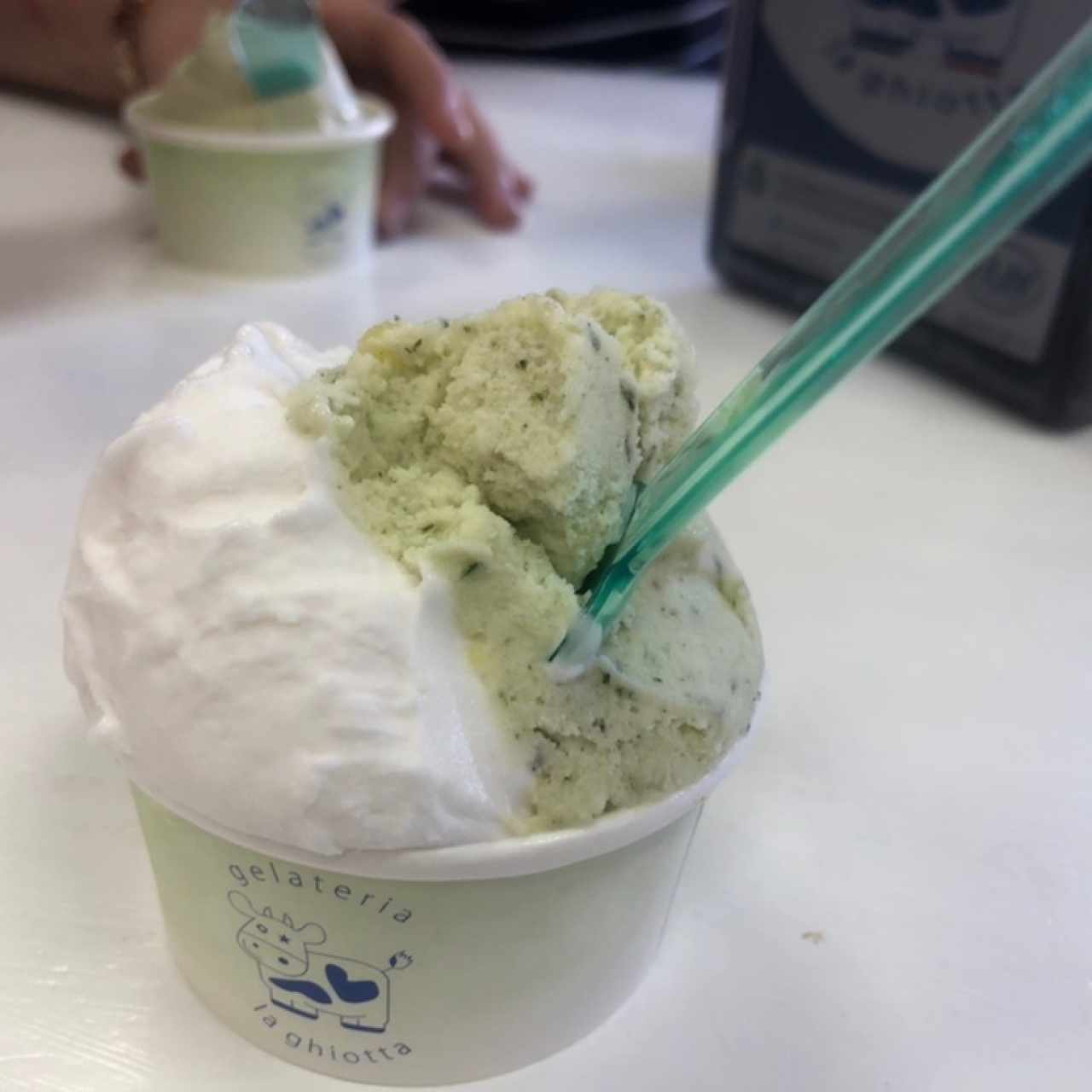 pina con albahaca y guanabana
