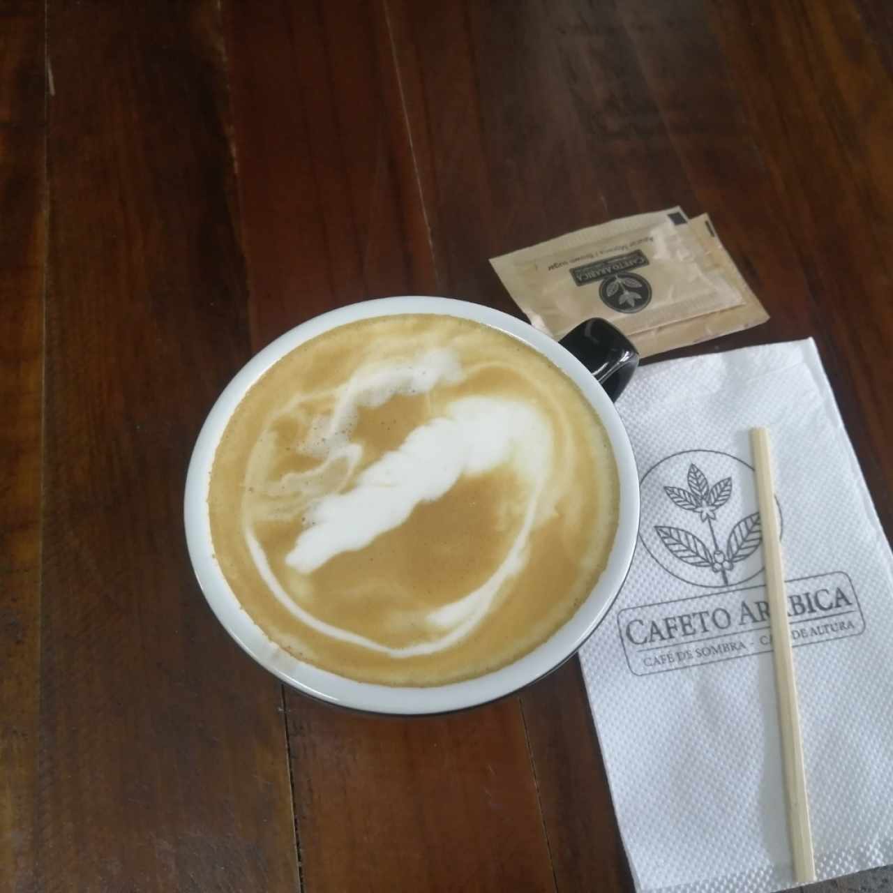 Cafe latte tamaño grande 
