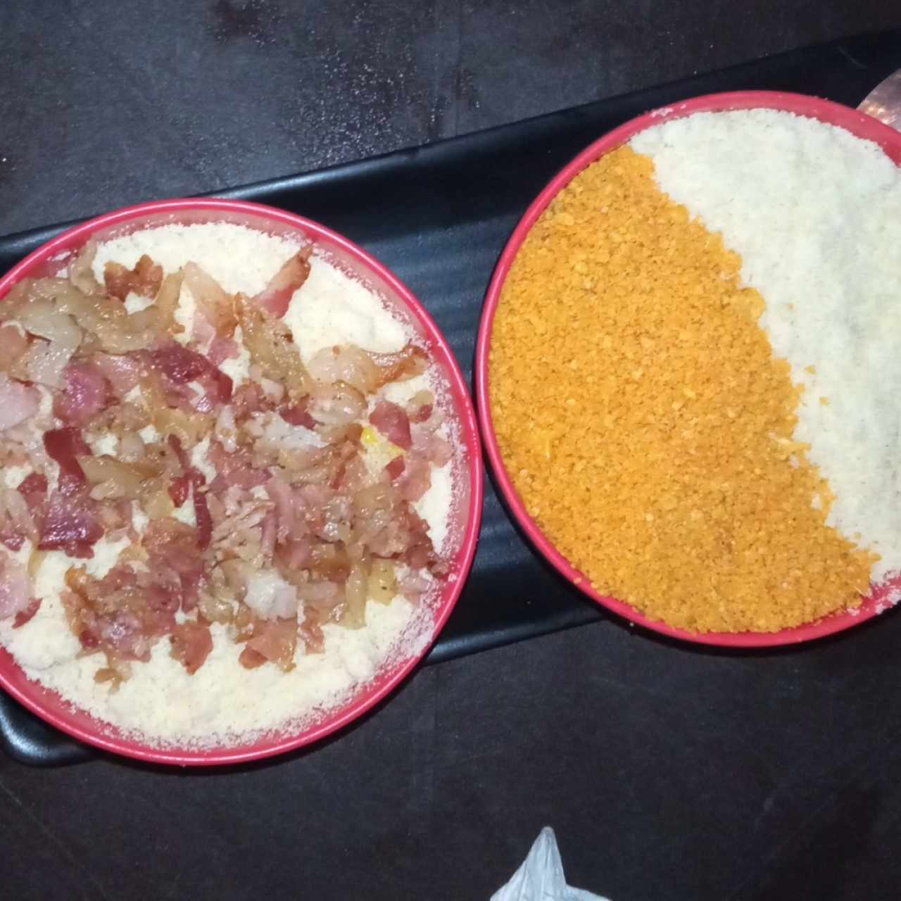 Maiz Granado con bacon y con queso 