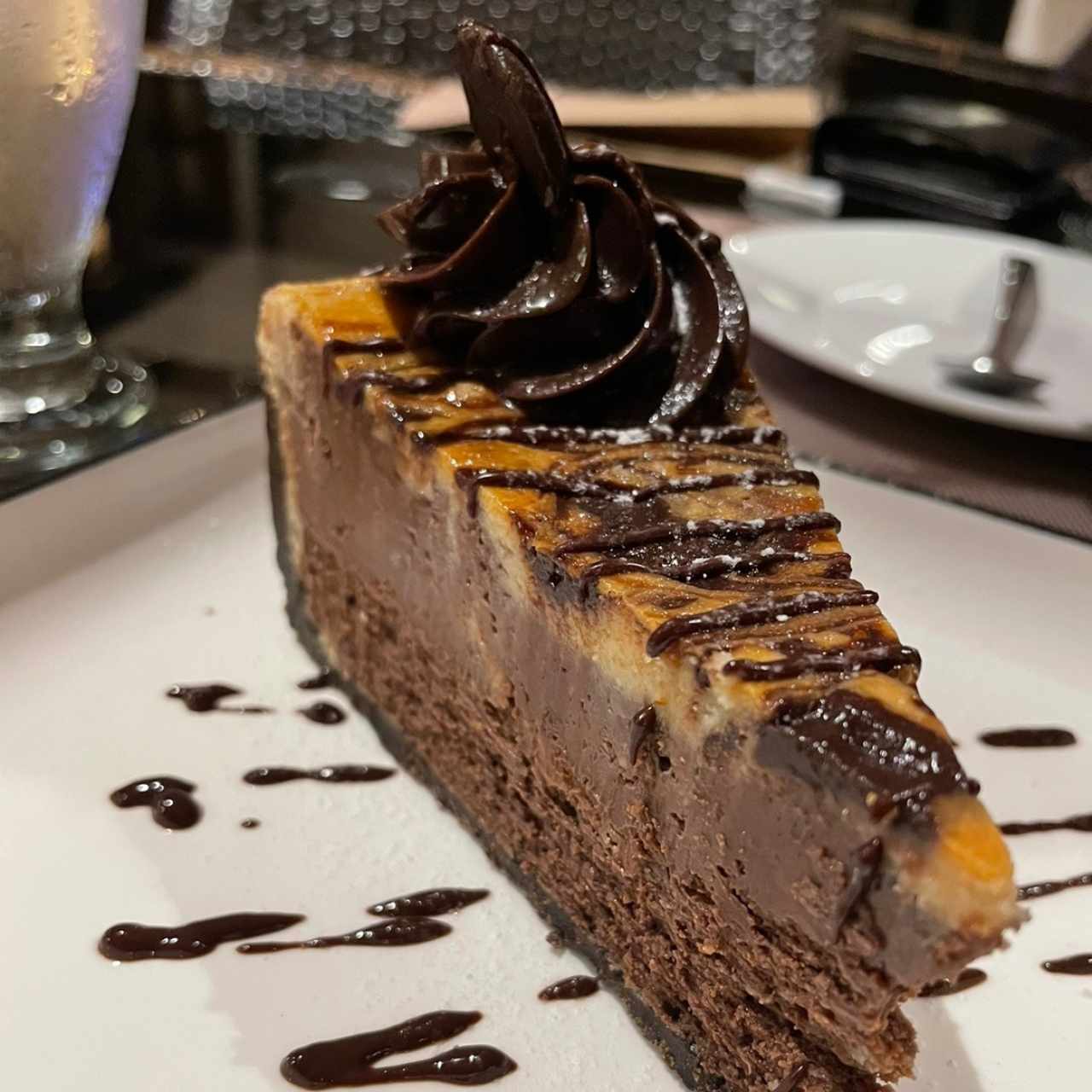 3 layer chocolate cheesecake