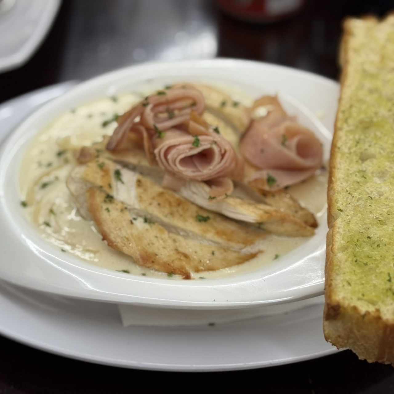 Pasta Carbonara Alfredo Con Pollo