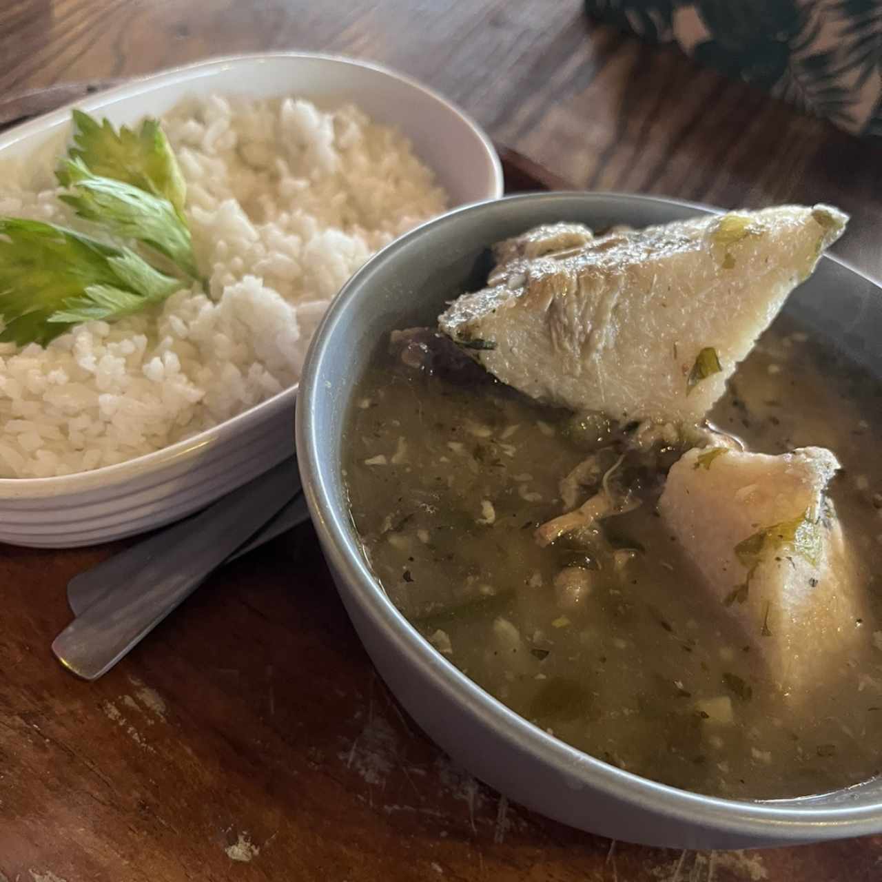 Sancocho con arroz 