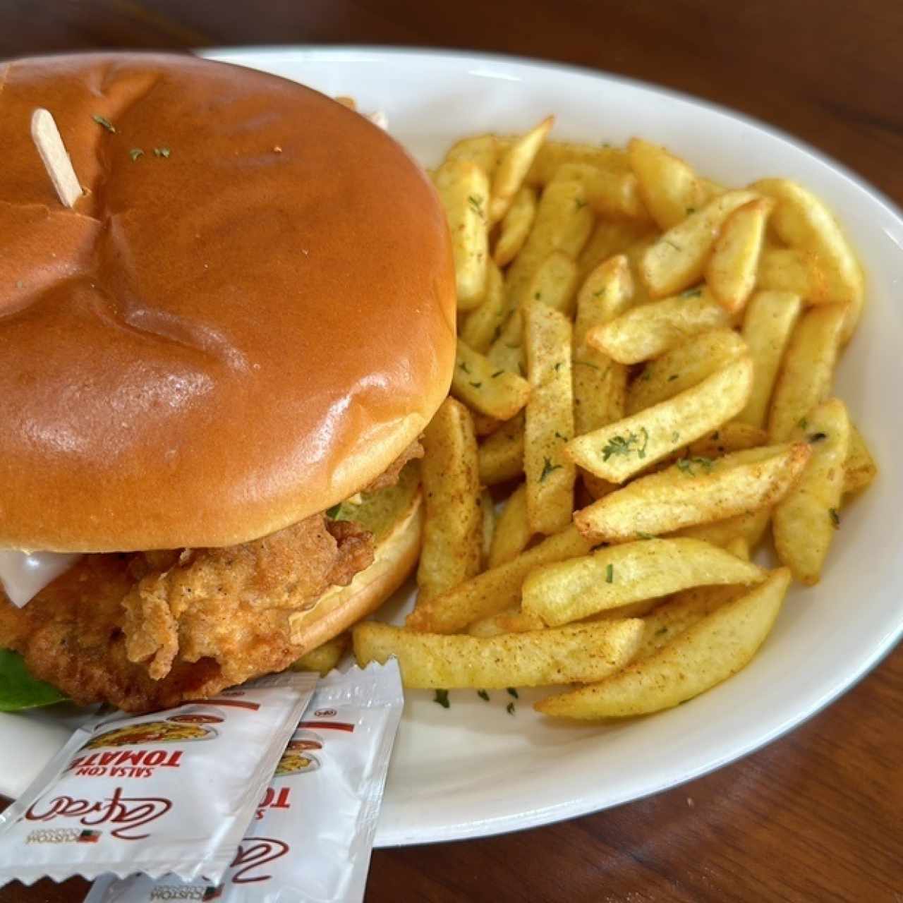 Burger premium de pollo 