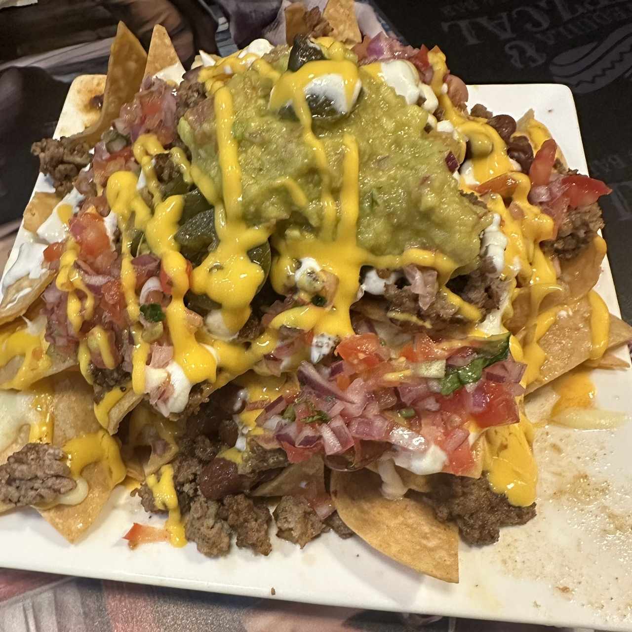 Mini nachos de carne 