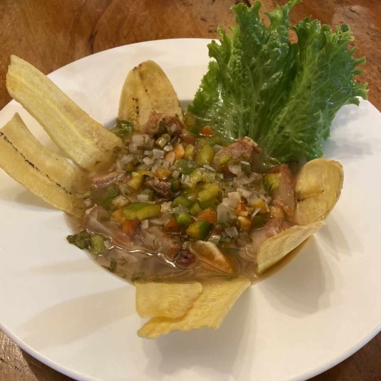 Entradas - Ceviche de chicharrón