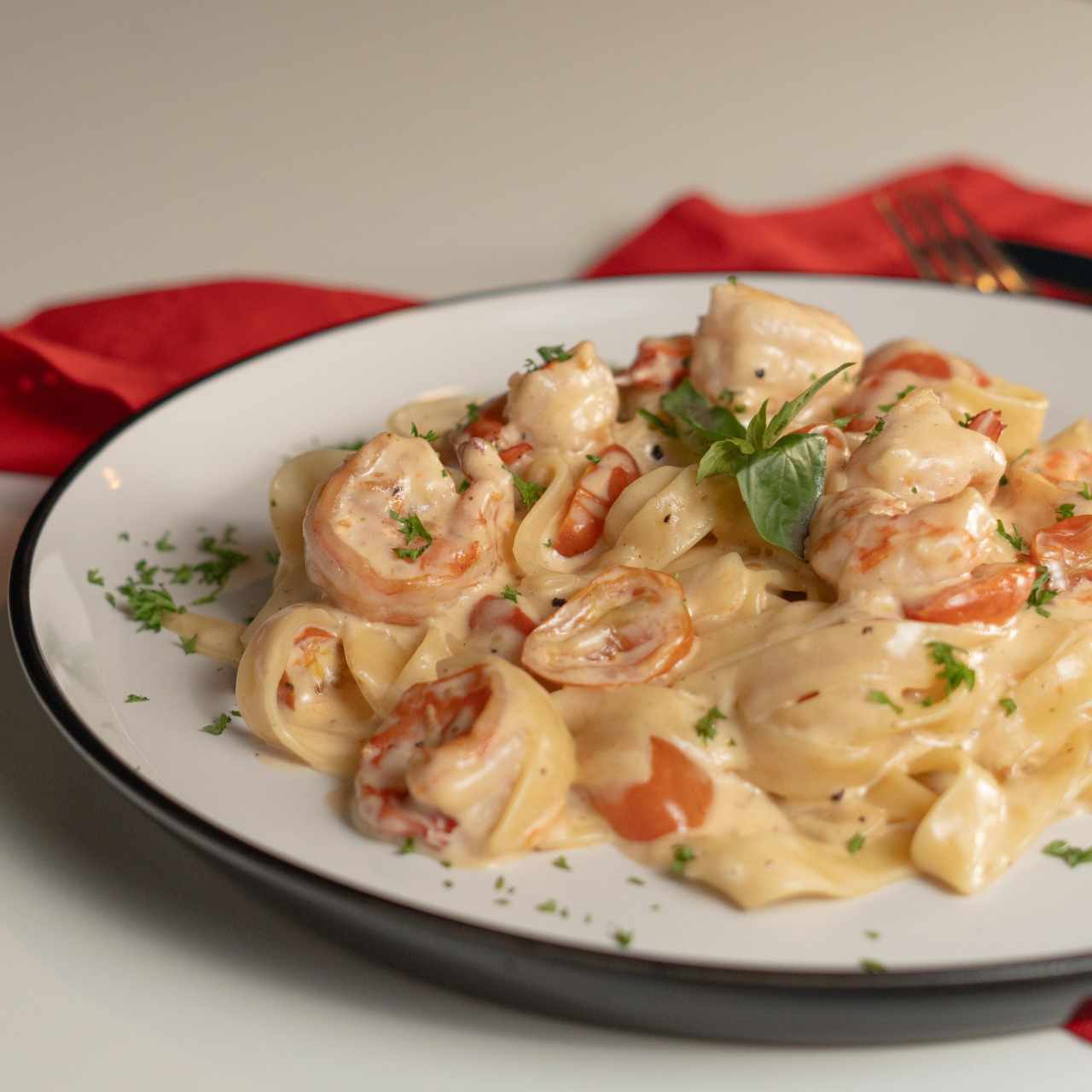 fettuccini crema di mare