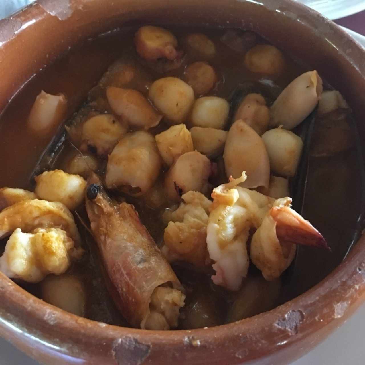 Cazuela de mariscos