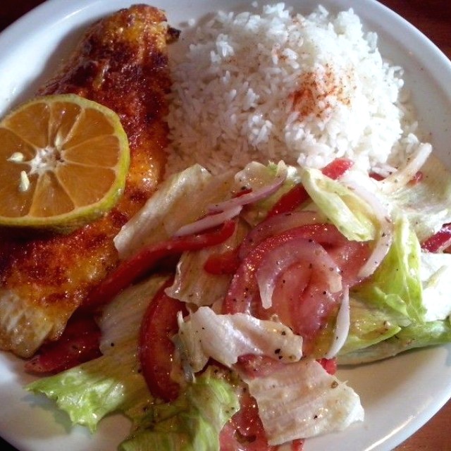 Filete de Corvina a la plancha ajillo