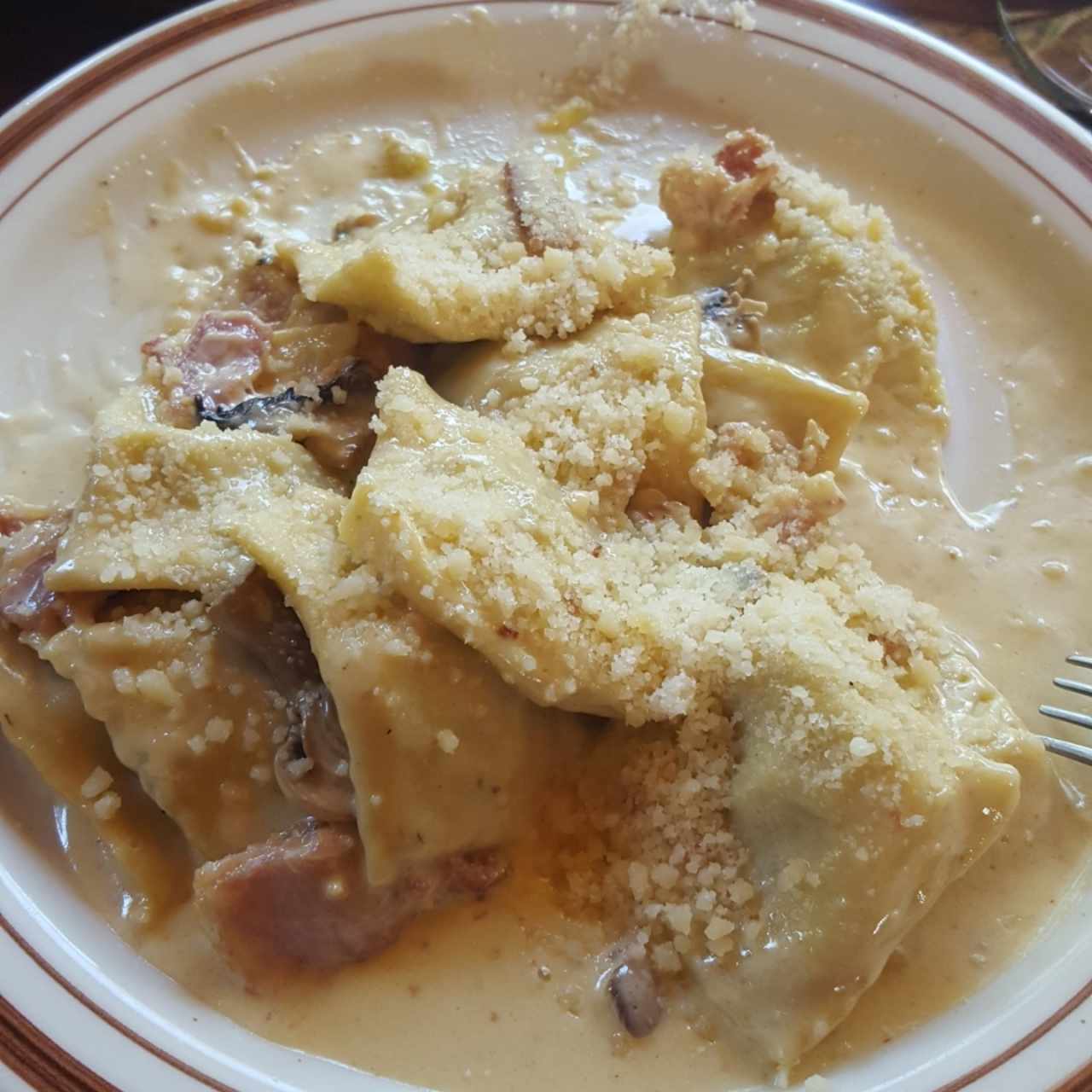 Raviolis Boscaiola