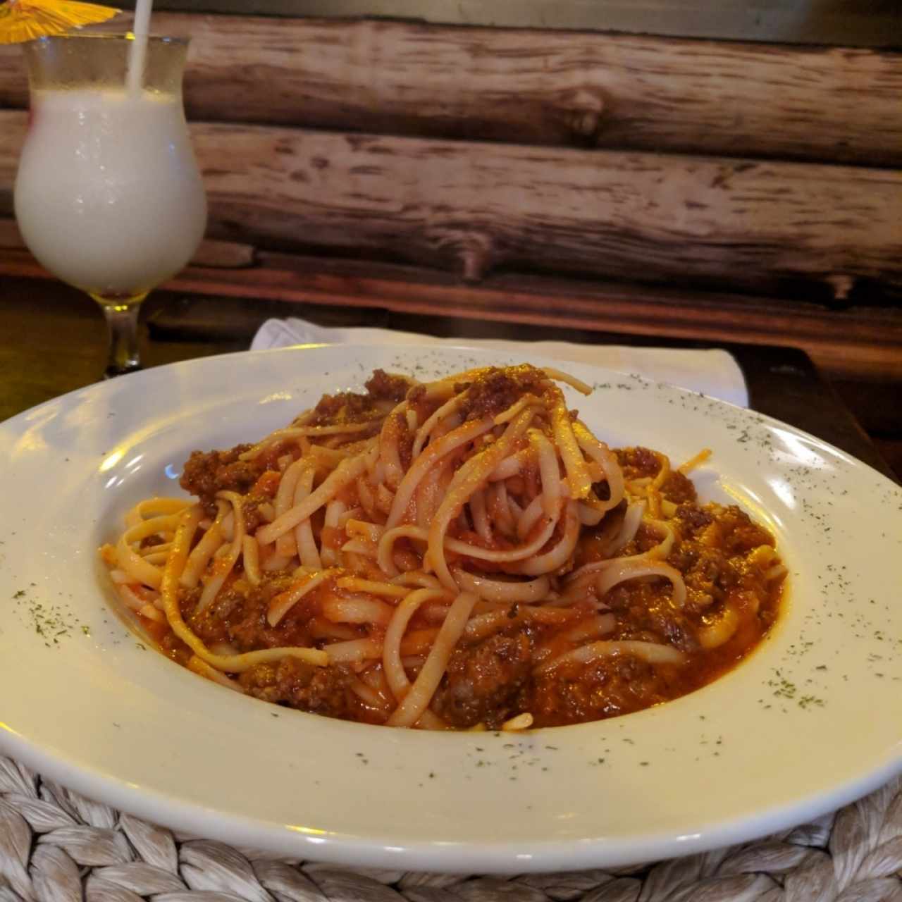 Linguini en salsa pomodoro