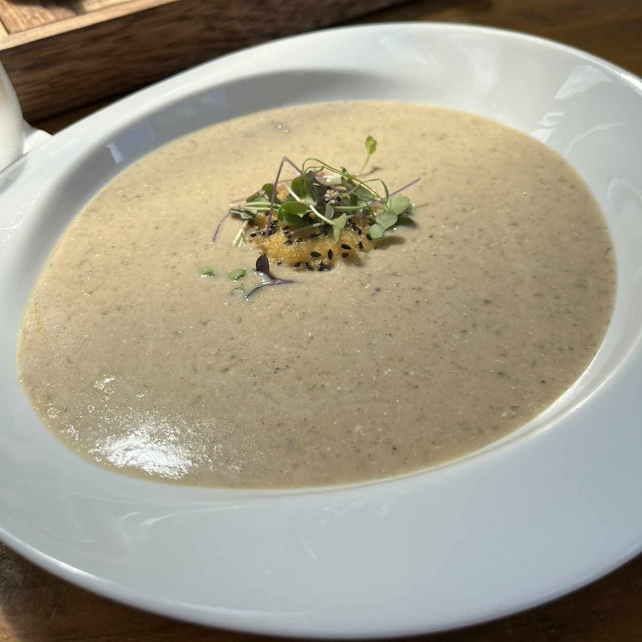 Crema de hongos