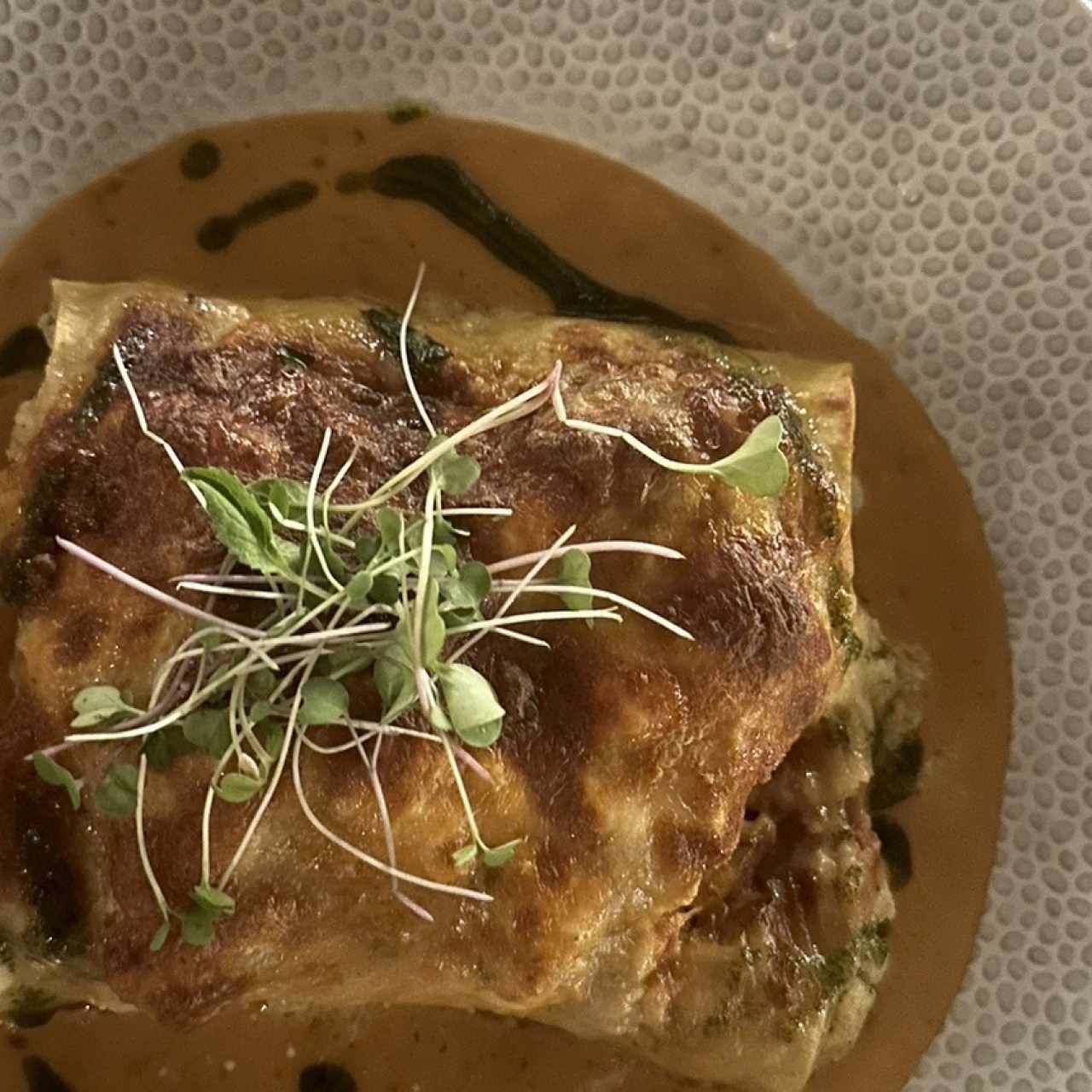 Canelones de Langosta Gratinados