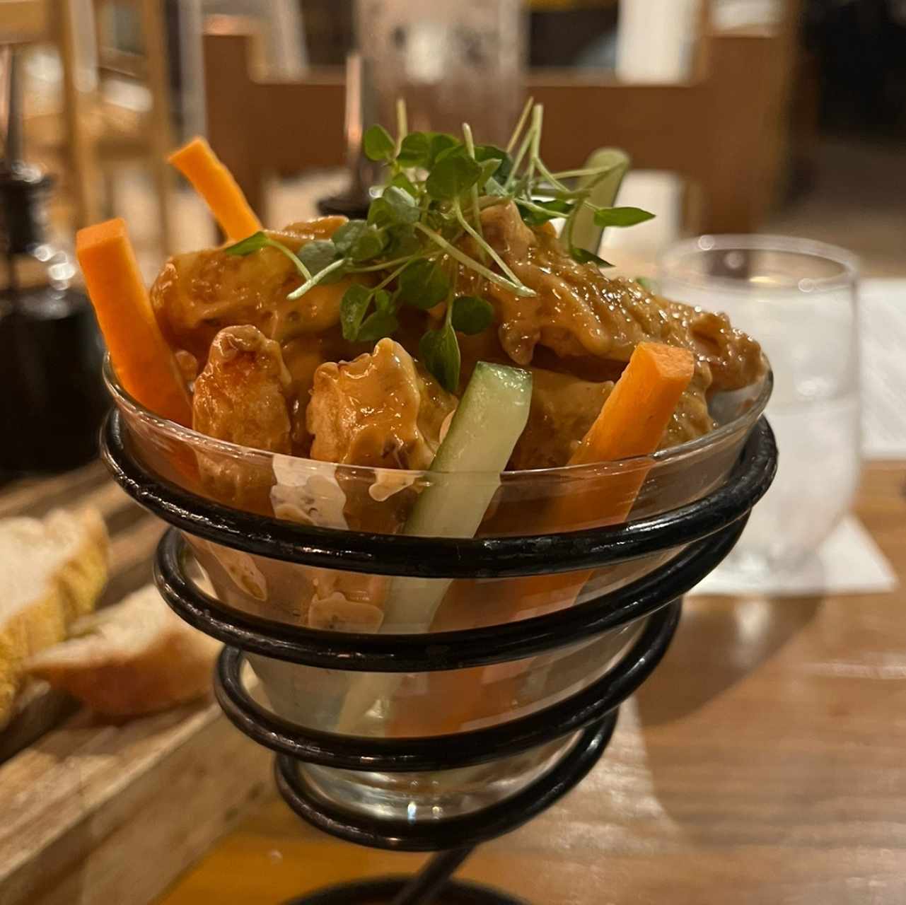 Camarones Apanados salsa chipotle
