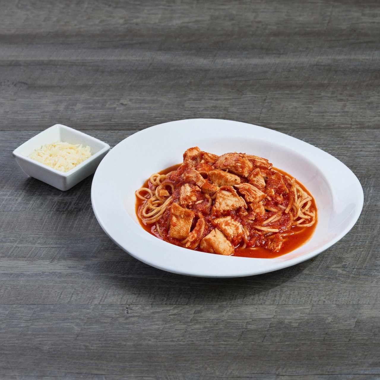 Espagueti con salsa de tomate