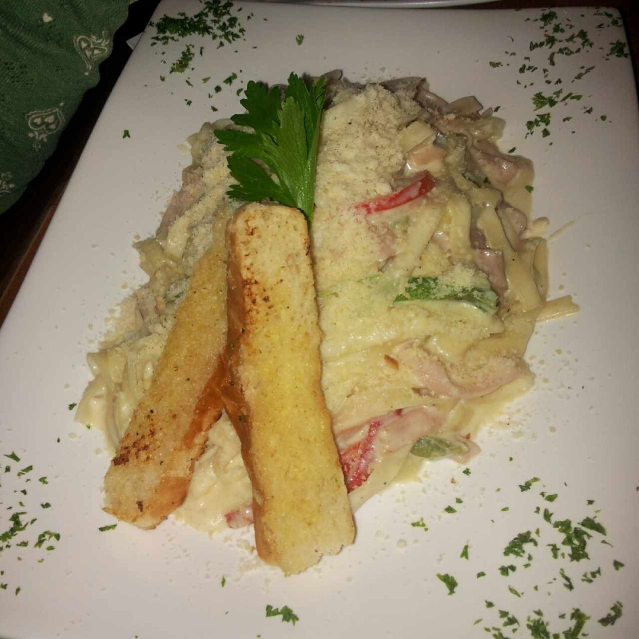 Fettucini en Salsa Alfredo