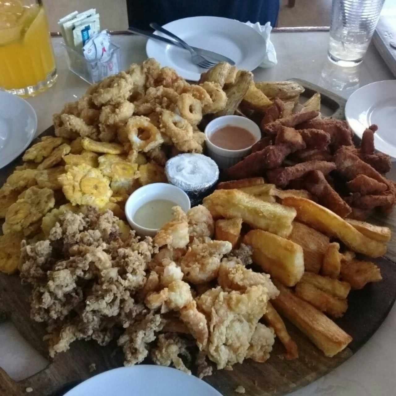 Bandeja mariscos