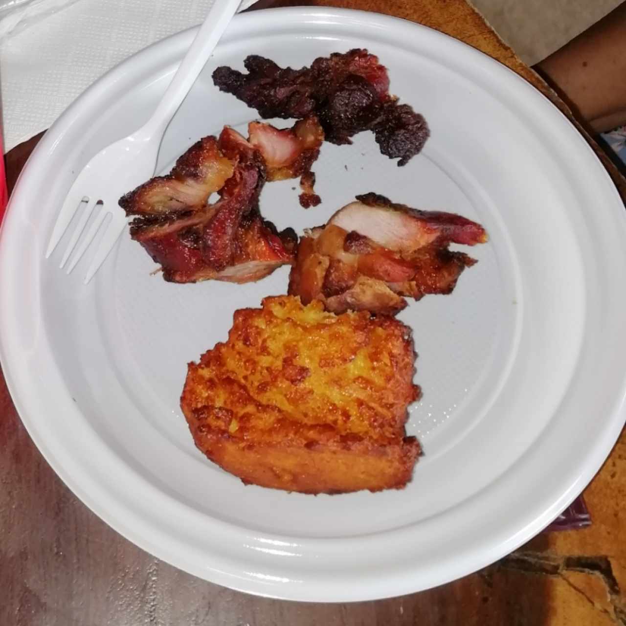 torrejitas con puerco ahumado