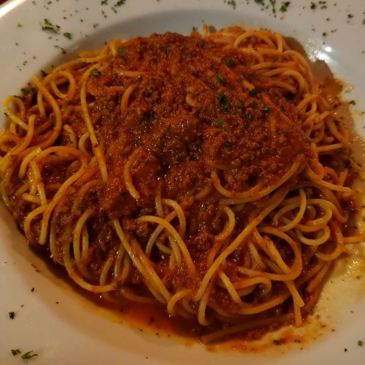 spaghetti a la boloñesa 