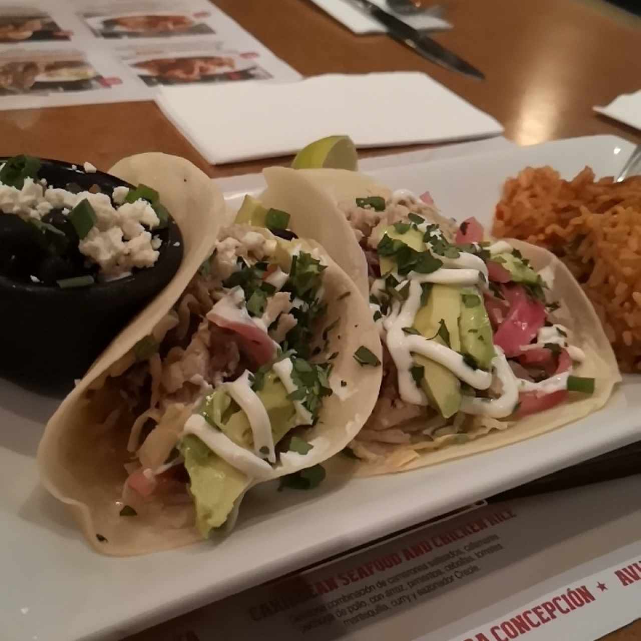 Lunch - Pork Carnitas Tacos