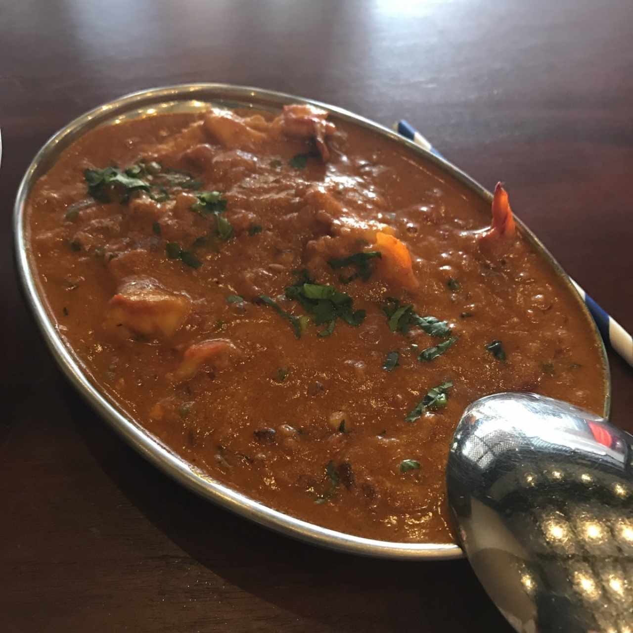 camarones con curry