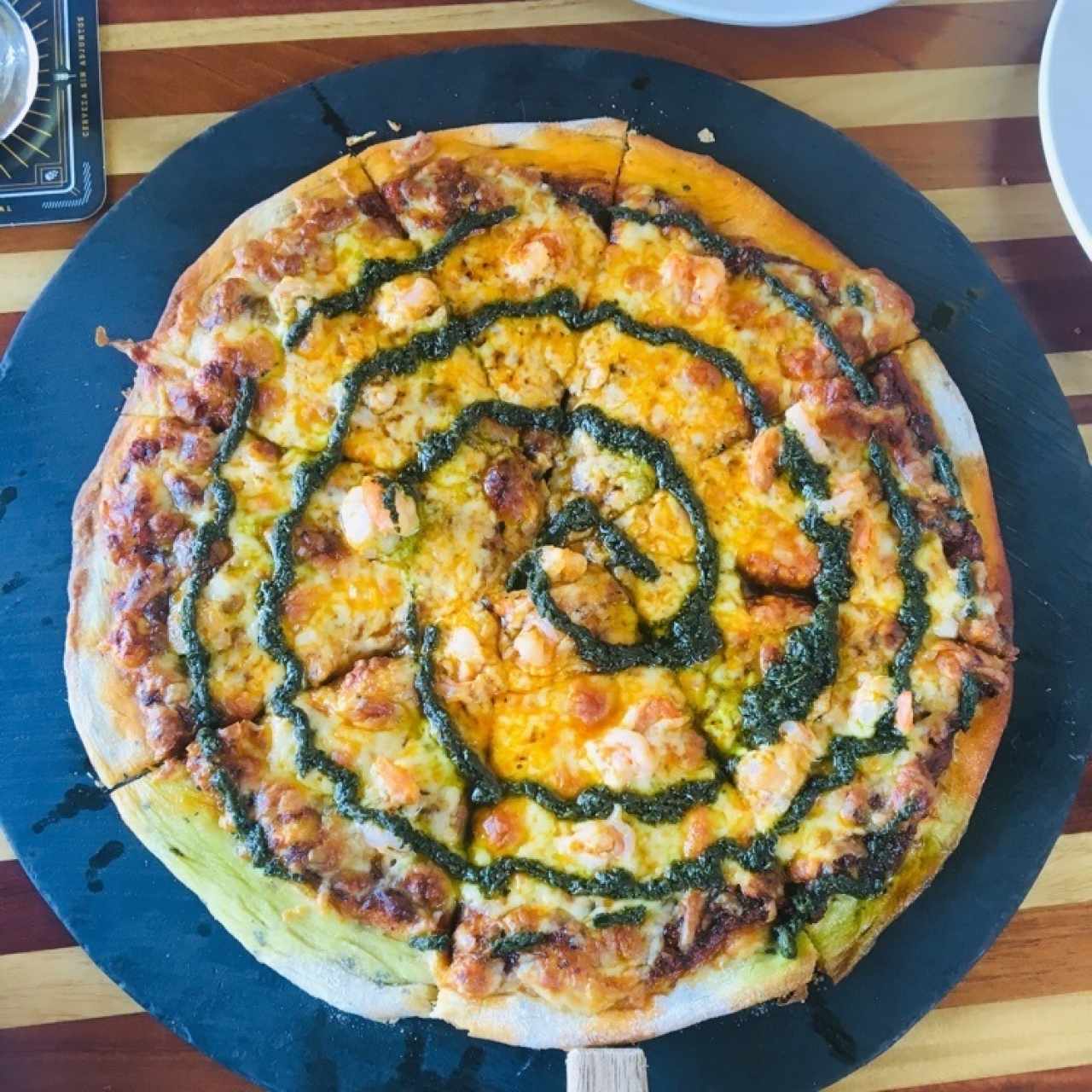 Pizzas - Camarón-Pesto