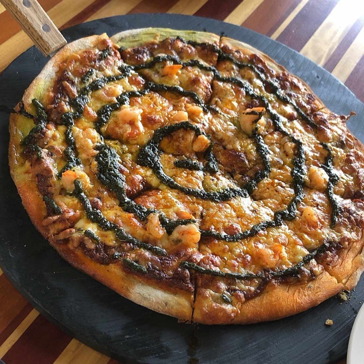 Pizzas - Camarón-Pesto