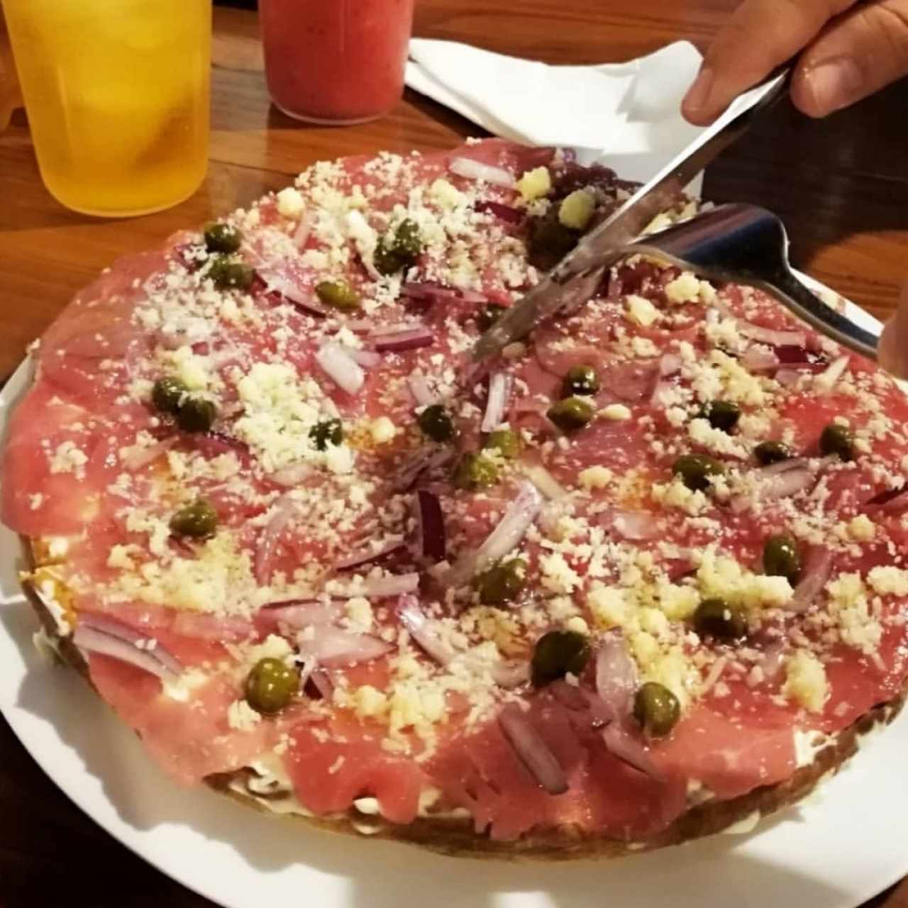 pizza de carpaccio