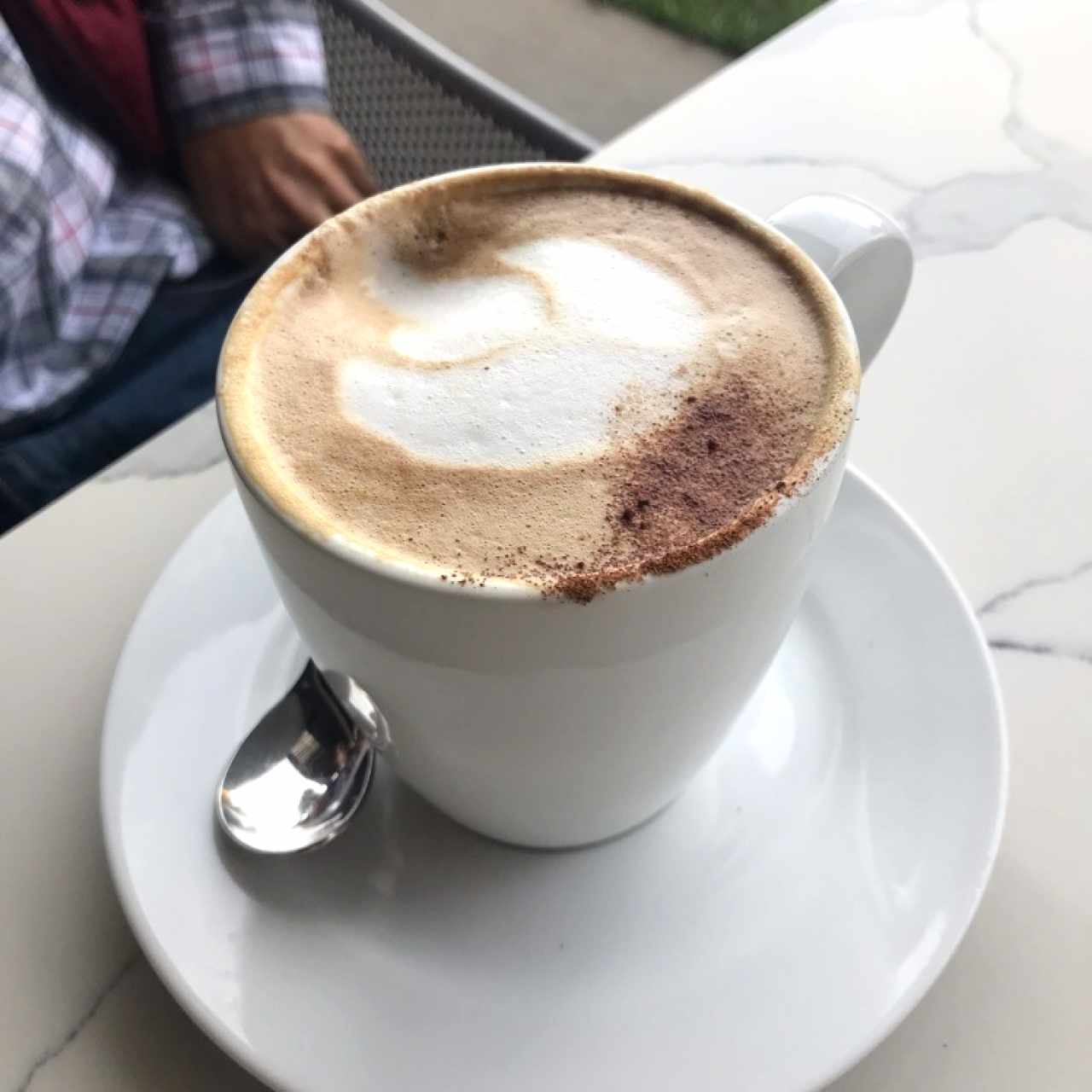 Raspberry cappuccino